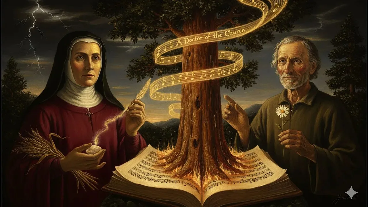 Nature view of Ecological Prophets John Muir and Saint Hildegard of Bingen